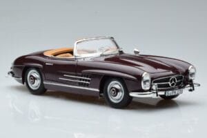 Mercedes 300 SL W198 Roadster Piros Norev 1:18 183891 Fém – 6. kép a 8-ből