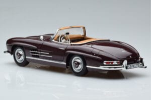 Mercedes 300 SL W198 Roadster Piros Norev 1:18 183891 Fém – 7. kép a 8-ből