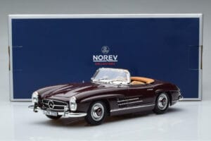 Mercedes 300 SL W198 Roadster Piros Norev 1:18 183891 Fém – 8. kép a 8-ből
