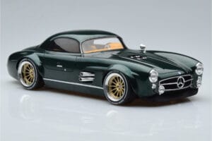 Mercedes 300 SL Speedster Hard Top By S-Klub Zöld GT Spirit 1:18 GT872 Gyanta – 4. kép a 6-ből