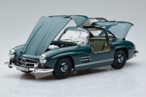 Mercedes 300 SL W198 Gullwing Zöld Norev 1:18 183851 Fém – 2. kép a 7-ből