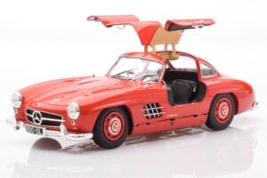 Mercedes 300 SL W198 Gullwing Piros Minichamps 1:18 110037211 Fém – 2. kép a 8-ből