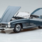 Mercedes 300 SL W198 Roadster Kék Norev 1:18 - image 2 of 9