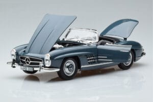 Mercedes 300 SL W198 Roadster Kék Norev 1:18 B66040668 Fém – 2. kép a 9-ből