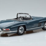 Mercedes 300 SL W198 Roadster Kék Norev 1:18 - image 3 of 9