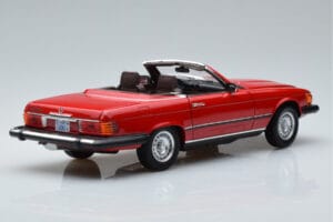Mercedes 450 SL R107 US Verzió Piros Norev 1:18 183729 Fém – 3. kép a 8-ből