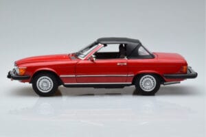 Mercedes 450 SL R107 US Verzió Piros Norev 1:18 183729 Fém – 4. kép a 8-ből