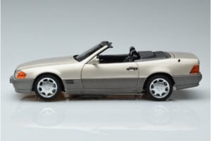 Mercedes 500 SL R129 Smoke Ezüst Norev 1:18 183719 Fém – 4. kép a 7-ből