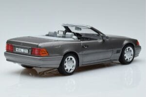 Mercedes 500 SL R129 Szürke Metál Norev 1:18 183715 Fém – 3. kép a 7-ből