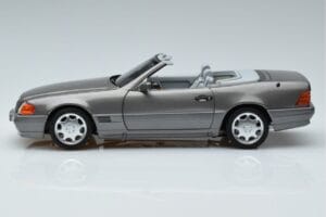 Mercedes 500 SL R129 Szürke Metál Norev 1:18 183715 Fém – 4. kép a 7-ből