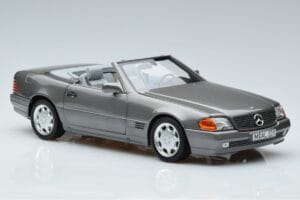Mercedes 500 SL R129 Szürke Metál Norev 1:18 183715 Fém – 5. kép a 7-ből