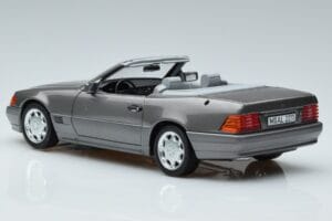 Mercedes 500 SL R129 Szürke Metál Norev 1:18 183715 Fém – 6. kép a 7-ből