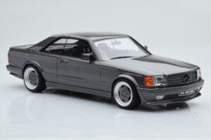 Mercedes 560 SEC C126 AMG Wide Body Szürke Otto 1:18 OT823 Gyanta – 4. kép a 6-ből