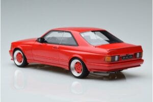 Mercedes 560 SEC W126 Widebody Piros Otto 1:18 OT995 Gyanta – 5. kép a 6-ből