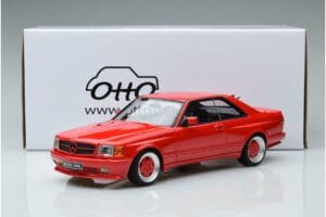 Mercedes 560 SEC W126 Widebody Piros Otto 1:18 OT995 Gyanta – 6. kép a 6-ből