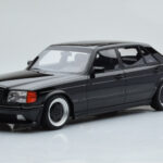 Mercedes 560 SEL AMG W126 Obsidian Fekete Otto 1:18