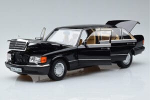 Mercedes 560 SEL W126 Fekete Norev 1:18 183793 Fém – 2. kép a 7-ből