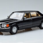 Mercedes 560 SEL W126 Fekete Norev 1:18