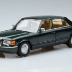 Mercedes 560 SEL W126 Sötétzöld Metál Norev 1:18