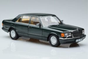 Mercedes 560 SEL W126 Sötétzöld Metál Norev 1:18 B66040682 Fém – 5. kép a 7-ből