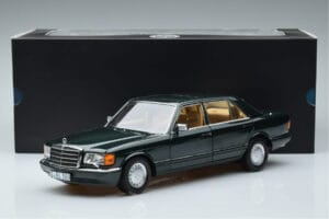 Mercedes 560 SEL W126 Sötétzöld Metál Norev 1:18 B66040682 Fém – 7. kép a 7-ből