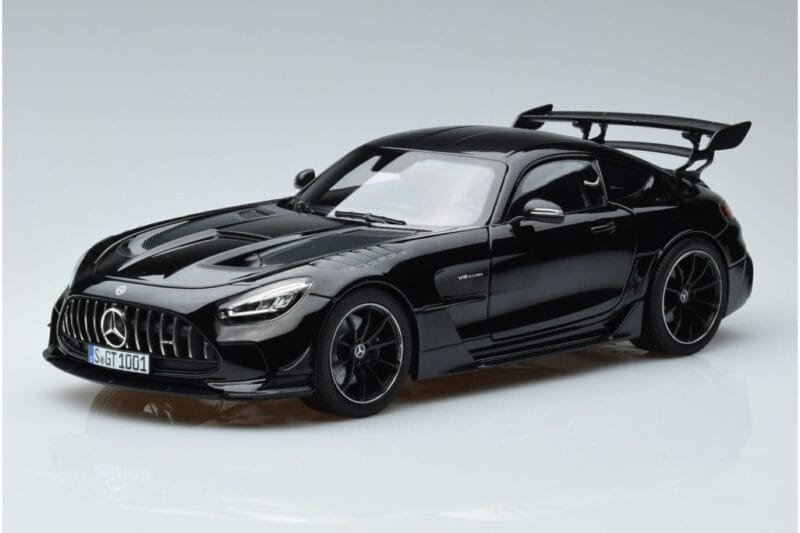 Mercedes AMG GT C190 Black Series Fekete Norev 1:18 183900 Fém