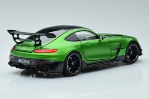 Mercedes AMG GT C190 Black Series Zöld Hell Magno Limitált Kiadás Norev 1:18 183903 Fém – 3. kép a 7-ből