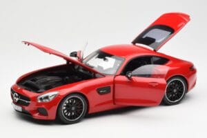 Mercedes AMG GT C190 Piros Norev 1:18 183496 Fém – 2. kép a 8-ből