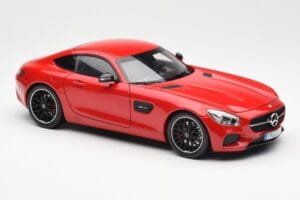 Mercedes AMG GT C190 Piros Norev 1:18 183496 Fém – 6. kép a 8-ből