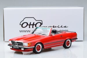 Mercedes AMG SL500 R107 Piros Otto 1:18 OT962 Gyanta – 6. kép a 6-ből