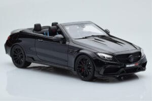 Mercedes Brabus 650 Kabrió Fekete GT Spirit 1:18 GT206 Gyanta – 4. kép a 6-ből