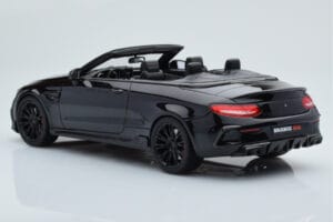 Mercedes Brabus 650 Kabrió Fekete GT Spirit 1:18 GT206 Gyanta – 5. kép a 6-ből