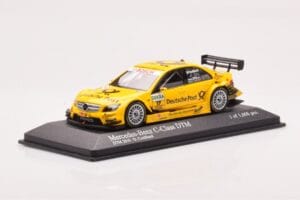 Mercedes C-Class W204 DTM Deutsche Post AMG Mercedes #17 D. Coulthard DTM 2010 Minichamps 1:43 400103817 Fém – 2. kép a 4-ből