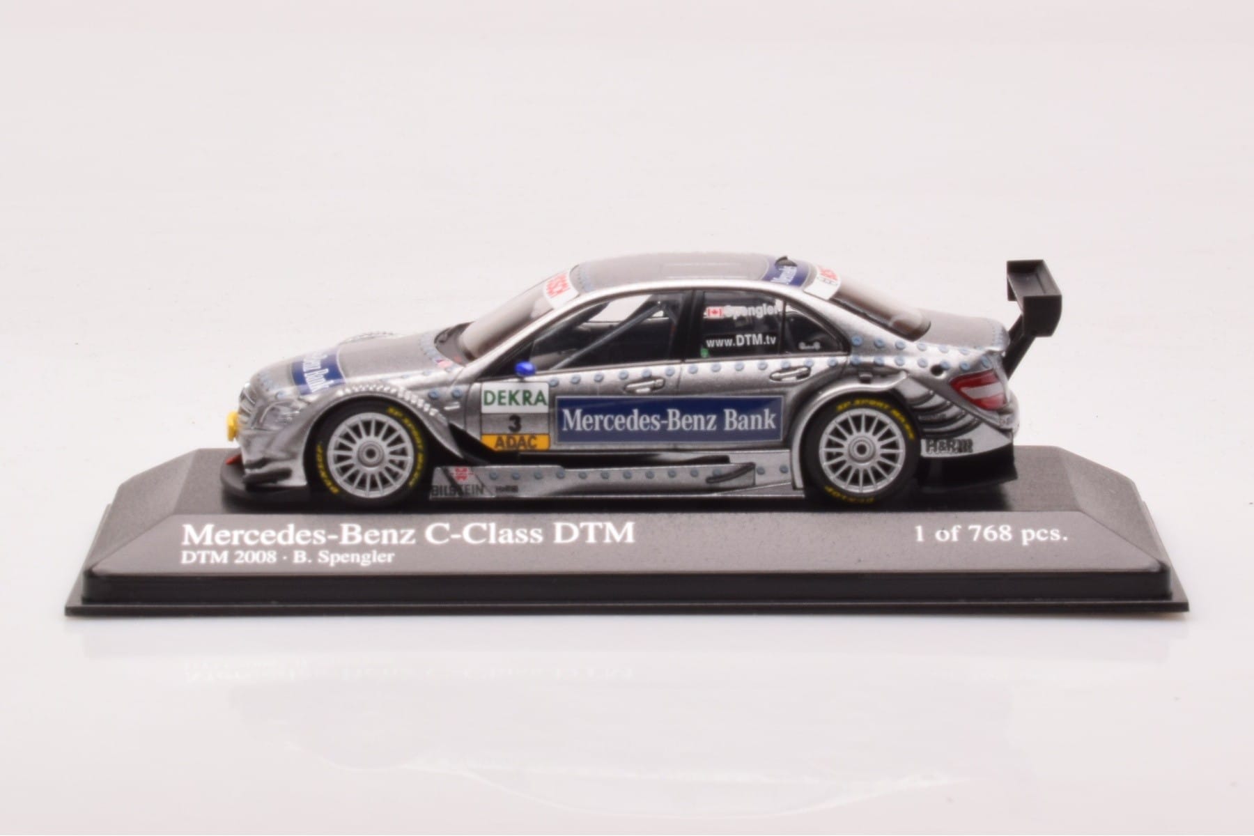 Mercedes C-Class W204 DTM Team AMG Mercedes #3 B. Spengler DTM 2008 Minichamps 1:43 400083803 Fém