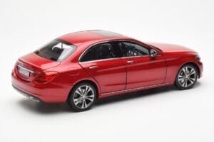 Mercedes C-Class W205 Piros Metallic Asia Exclusive Norev 1:18 183835 Fém – 3. kép a 8-ből