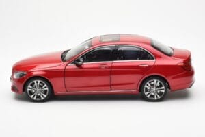 Mercedes C-Class W205 Piros Metallic Asia Exclusive Norev 1:18 183835 Fém – 4. kép a 8-ből