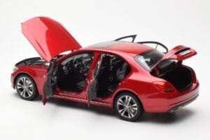 Mercedes C-Class W205 Piros Metallic Asia Exclusive Norev 1:18 183835 Fém – 5. kép a 8-ből