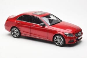 Mercedes C-Class W205 Piros Metallic Asia Exclusive Norev 1:18 183835 Fém – 6. kép a 8-ből