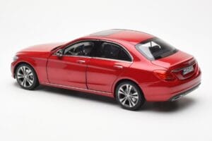 Mercedes C-Class W205 Piros Metallic Asia Exclusive Norev 1:18 183835 Fém – 7. kép a 8-ből