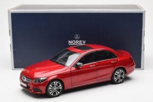 Mercedes C-Class W205 Piros Metallic Asia Exclusive Norev 1:18 183835 Fém – 8. kép a 8-ből