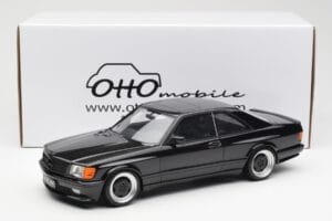 Mercedes 560 SEC C126 AMG Widebody Fekete Otto 1:18 OT187 Gyanta – 6. kép a 6-ből