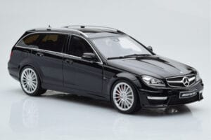 Mercedes C63 AMG S204 T-Model Fekete GT Spirit 1:18 GT760 Gyanta – 4. kép a 6-ből