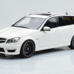 Mercedes C63 AMG S204 T-Model Fehér GT Spirit 1:18
