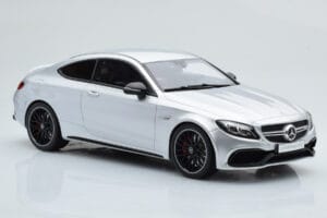 Mercedes C63S AMG C205 Coupe Ezüst GT Spirit 1:18 GT116 Gyanta – 4. kép a 6-ből
