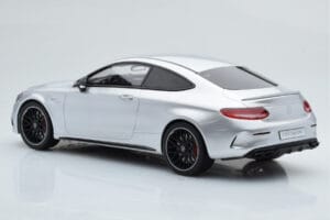 Mercedes C63S AMG C205 Coupe Ezüst GT Spirit 1:18 GT116 Gyanta – 5. kép a 6-ből
