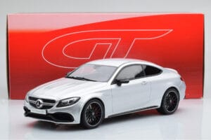 Mercedes C63S AMG C205 Coupe Ezüst GT Spirit 1:18 GT116 Gyanta – 6. kép a 6-ből