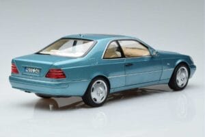 Mercedes CL600 C140 Kék Metál Norev 1:18 183448 Fém – 3. kép a 7-ből