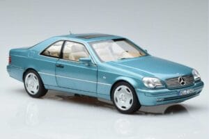 Mercedes CL600 C140 Kék Metál Norev 1:18 183448 Fém – 5. kép a 7-ből