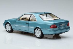Mercedes CL600 C140 Kék Metál Norev 1:18 183448 Fém – 6. kép a 7-ből