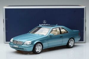 Mercedes CL600 C140 Kék Metál Norev 1:18 183448 Fém – 7. kép a 7-ből